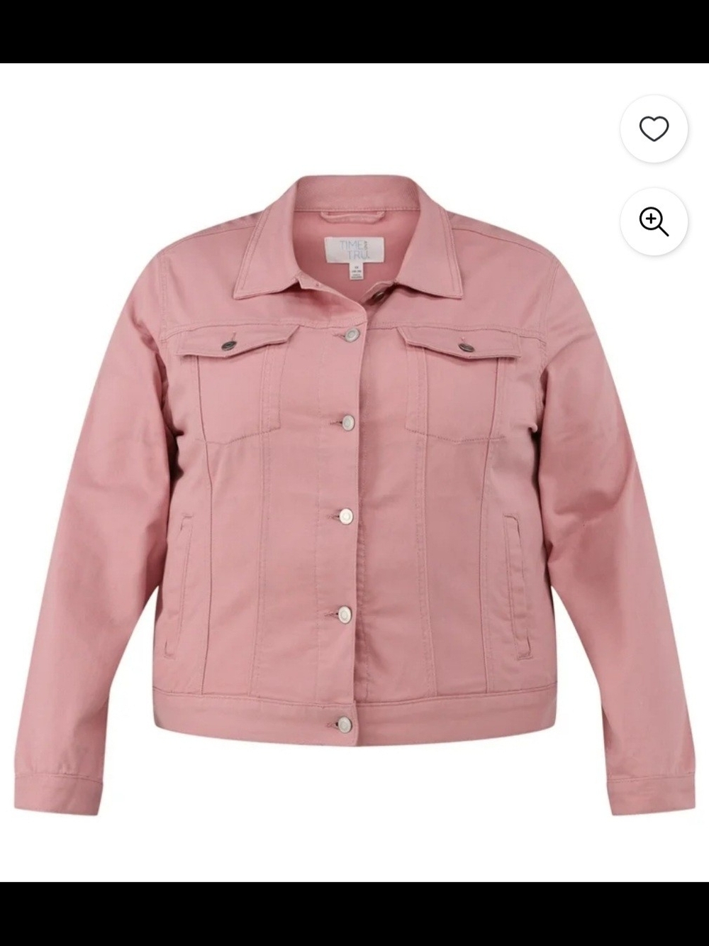 Time and Tru Dusty Rose Denim Jacket - Women's